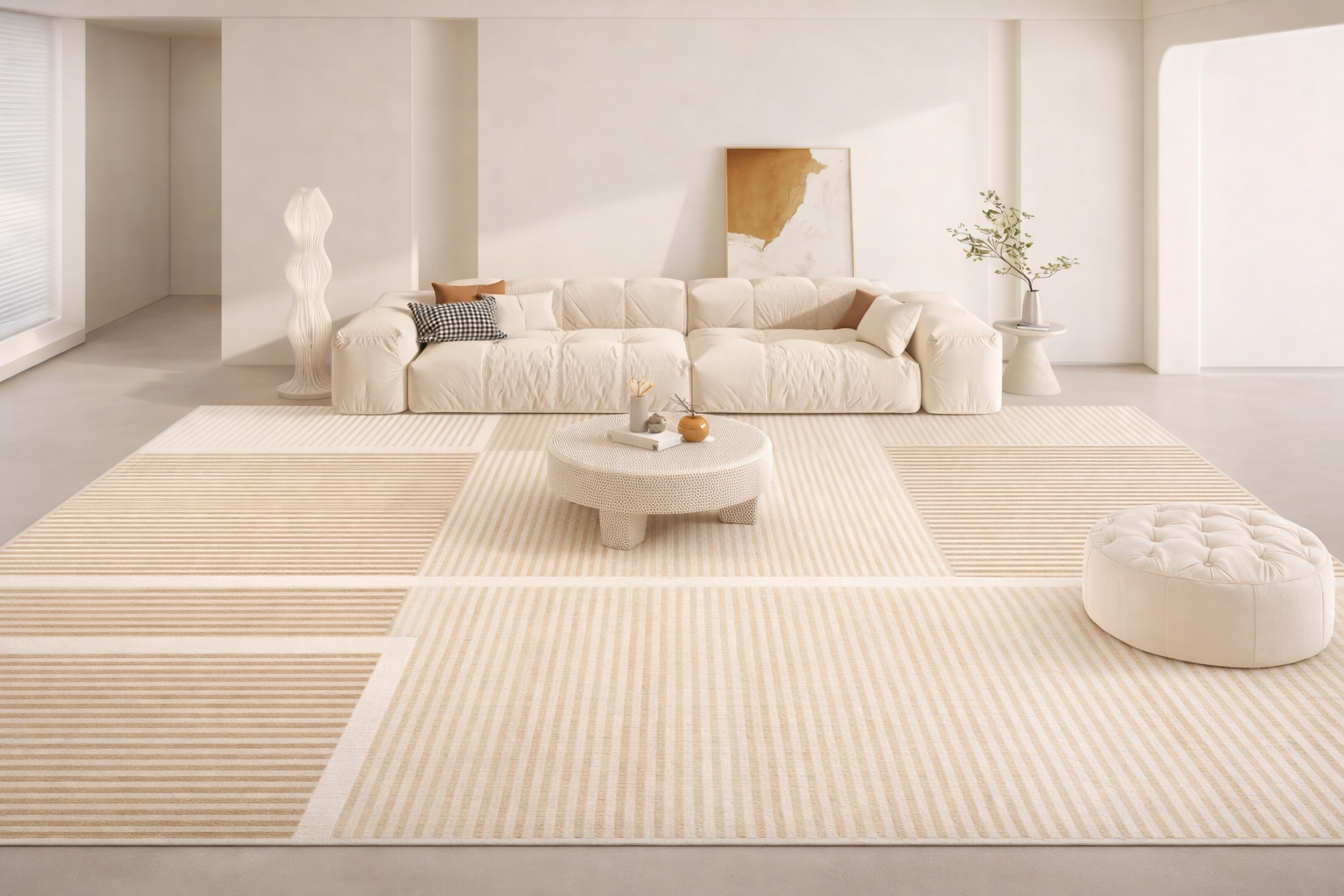 Tapis KORA rectangulaire — Design minimalisme graphique